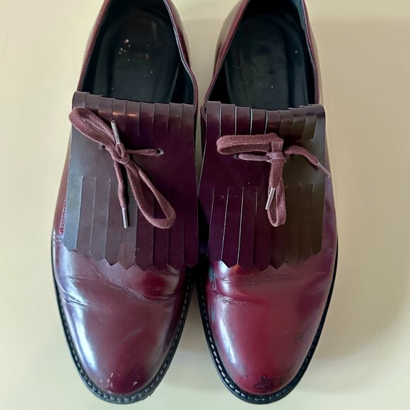 Marni Burgundy Derbies - Picture 5 of 11